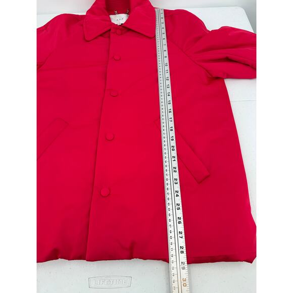 A.L.C. Lincoln Water-Resistant Front Snap Pink/Red Love Potion Jacket Size SMALL - Picture 10 of 12